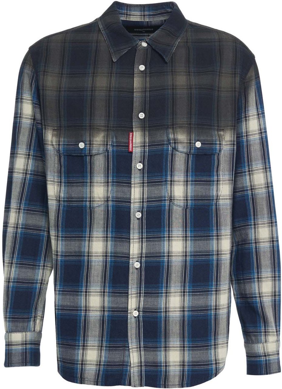 Dsquared2 Shirt 'Canadian Vintage' Blauw