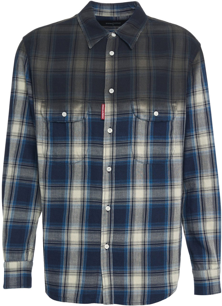 Dsquared2 Shirt 'Canadian Vintage' Blauw