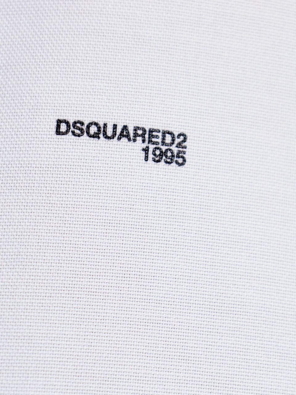 Dsquared2 White Pointed Collar Tailored Cotton Shirt Wit