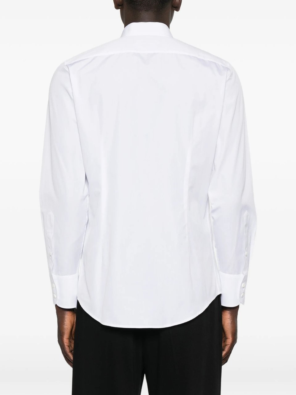 Dsquared2 White Long-Sleeve Silver Safety Pin Shirt Wit