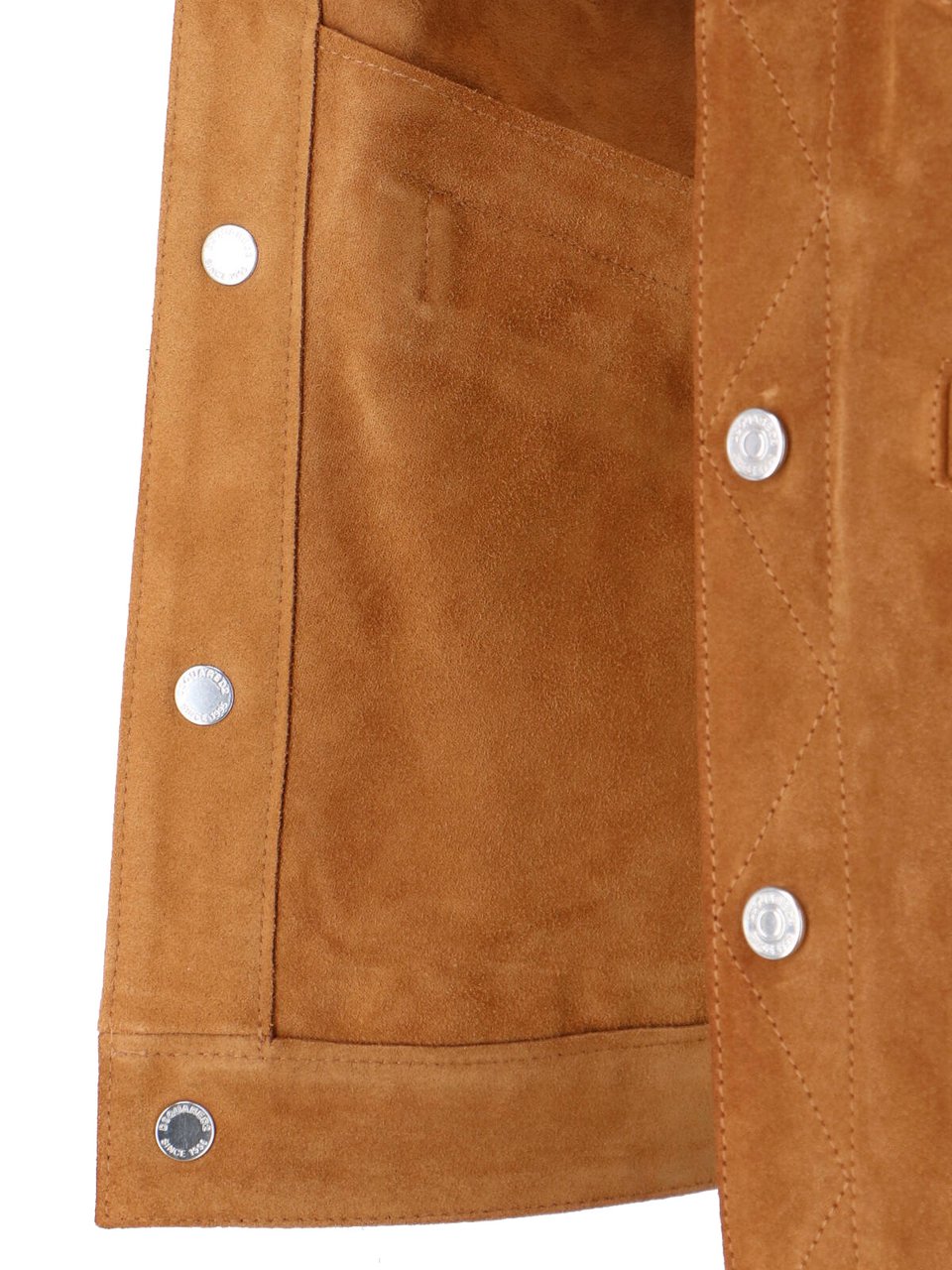 Dsquared2 Structured Brown Jacket with Front Zipper Bruin