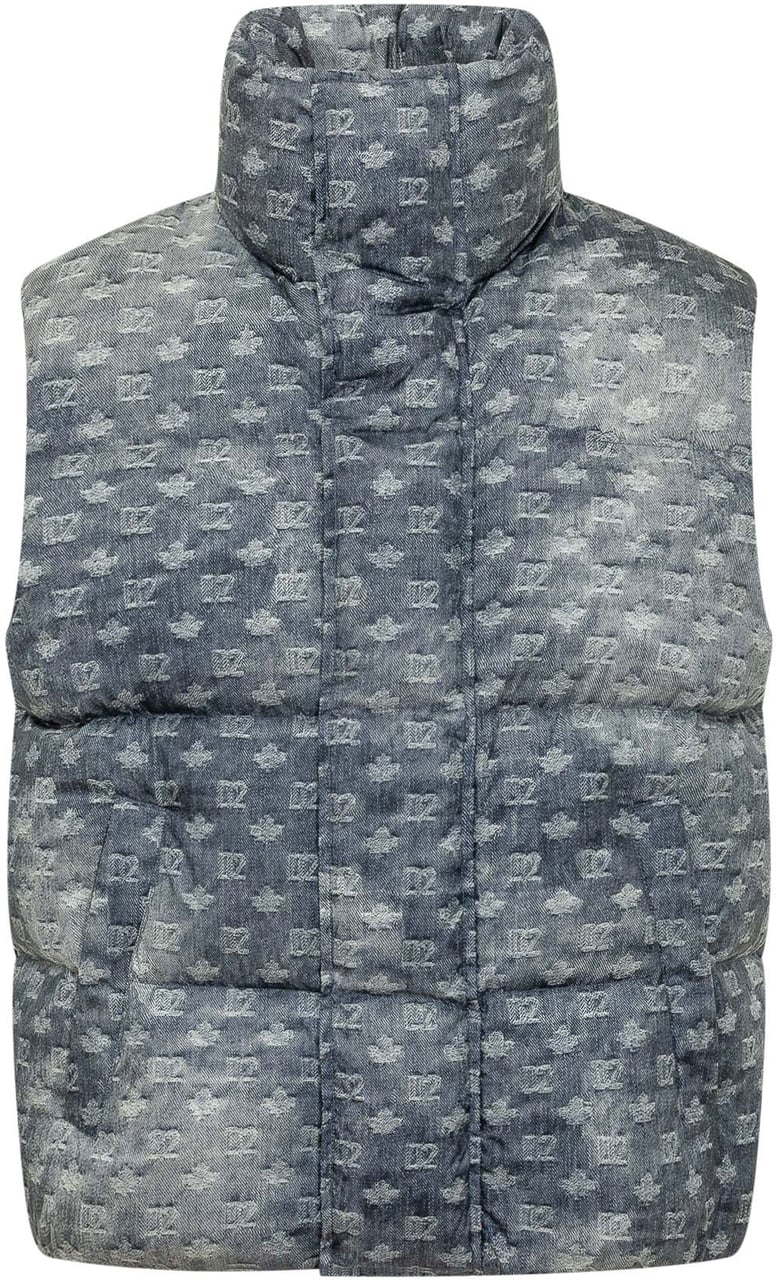 Dsquared2 Gilet Imbottito Monogram Grijs
