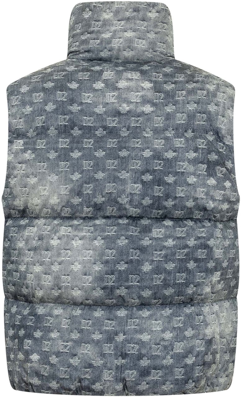 Dsquared2 Gilet Imbottito Monogram Grijs