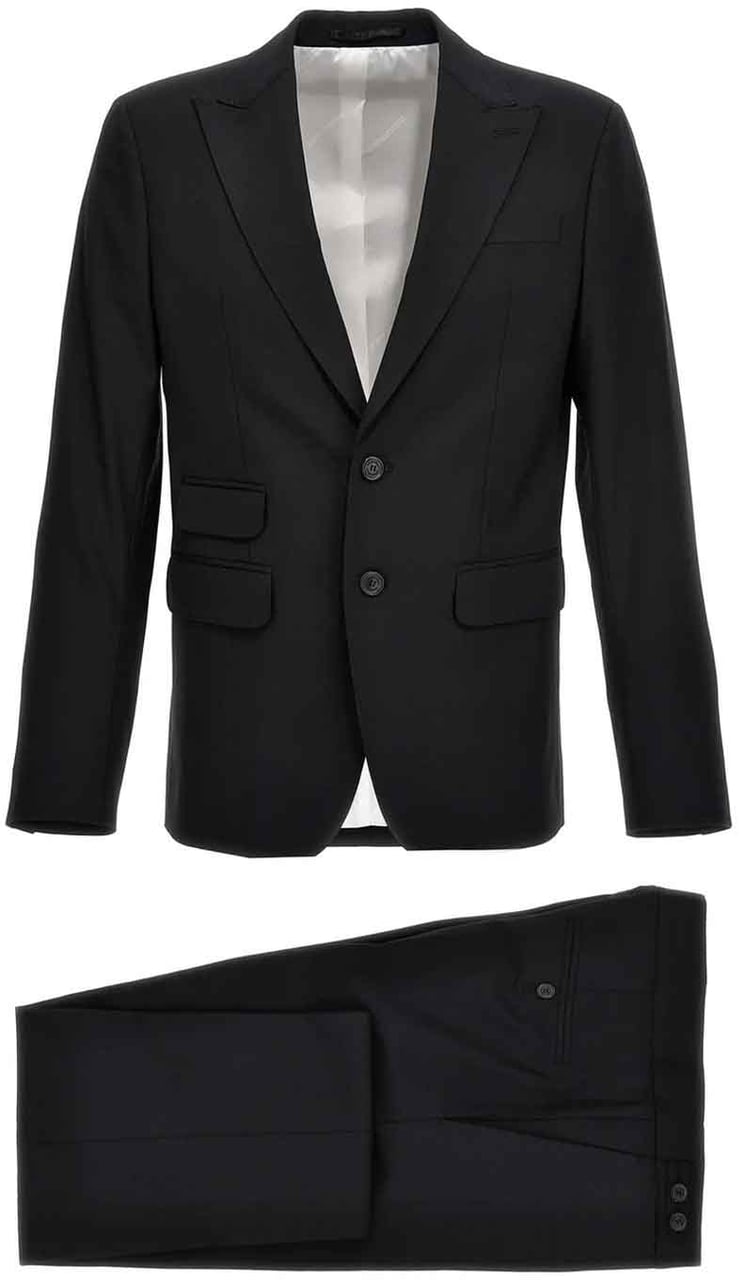 Dsquared2 Dsquared2 Wool Suit Zwart