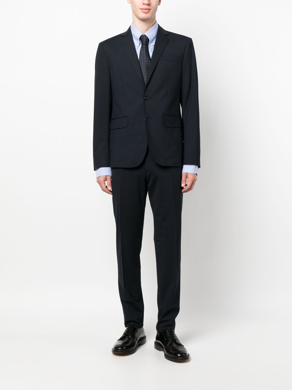 Dsquared2 Tailored Black Two-Piece Cotton Suit Zwart