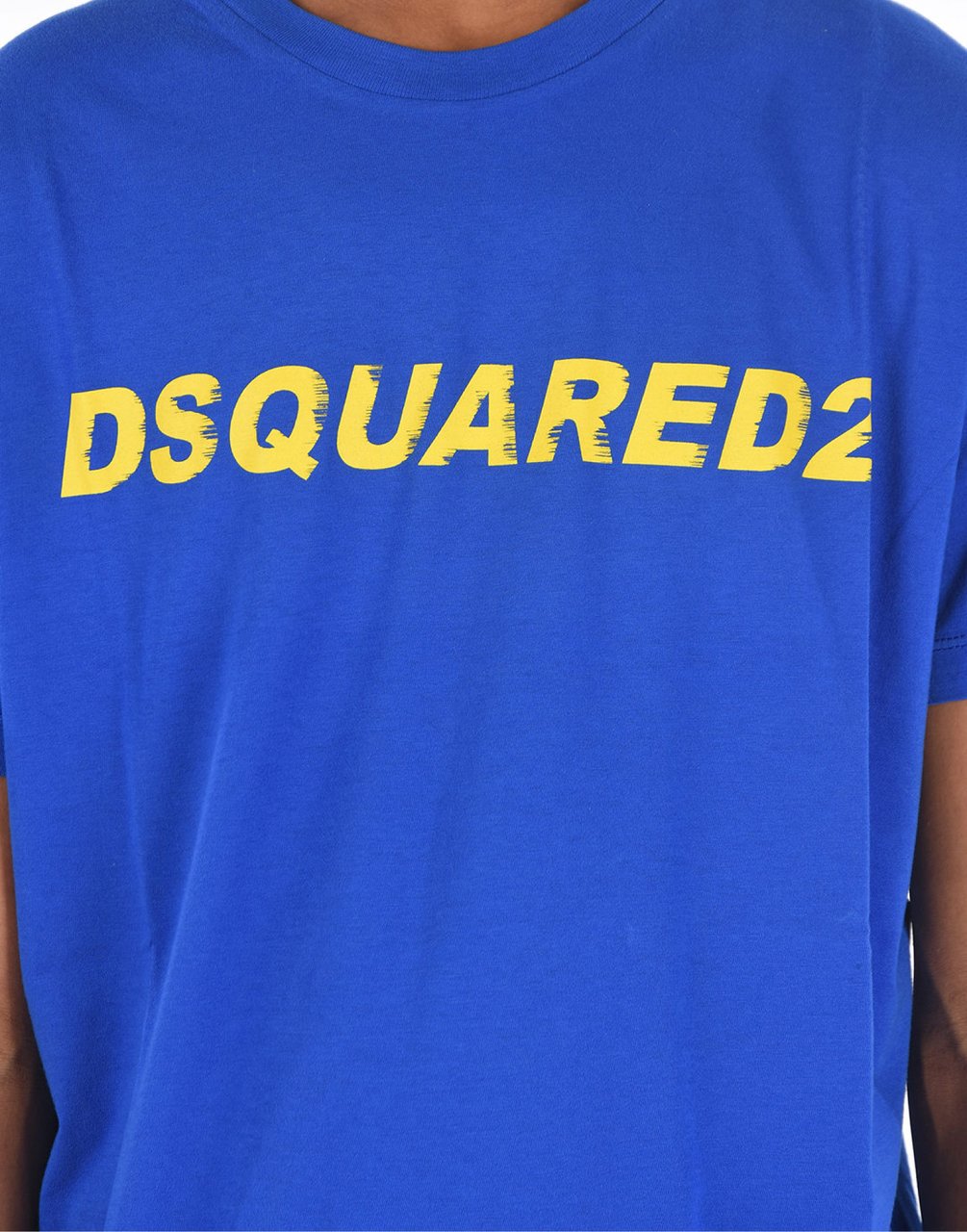 Dsquared2 Cool Fit Logo Printed T-shirt Blauw