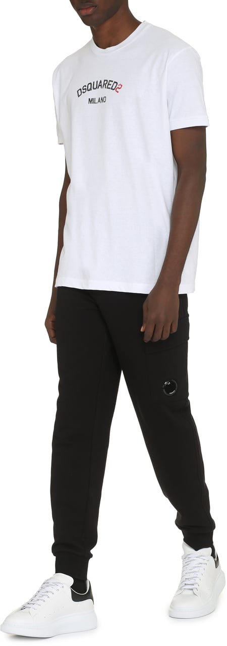 Dsquared2 Logo cotton t-shirt Wit