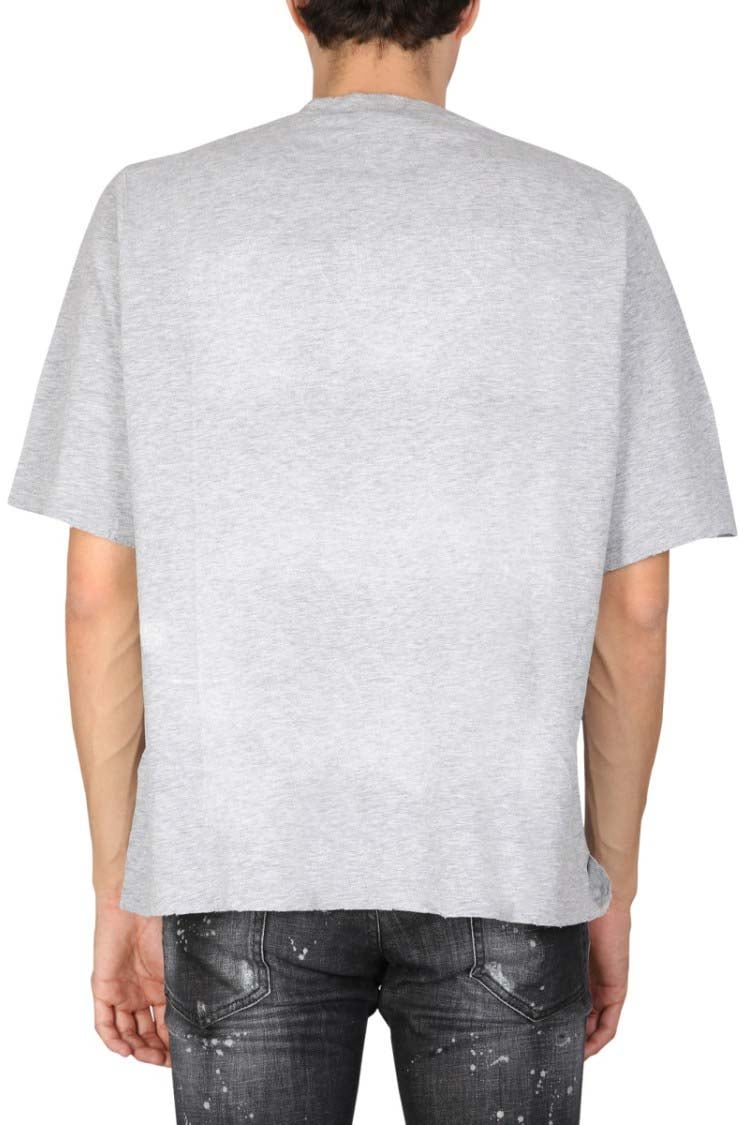 Dsquared2 Dragon Bros Football T-Shirt Wit