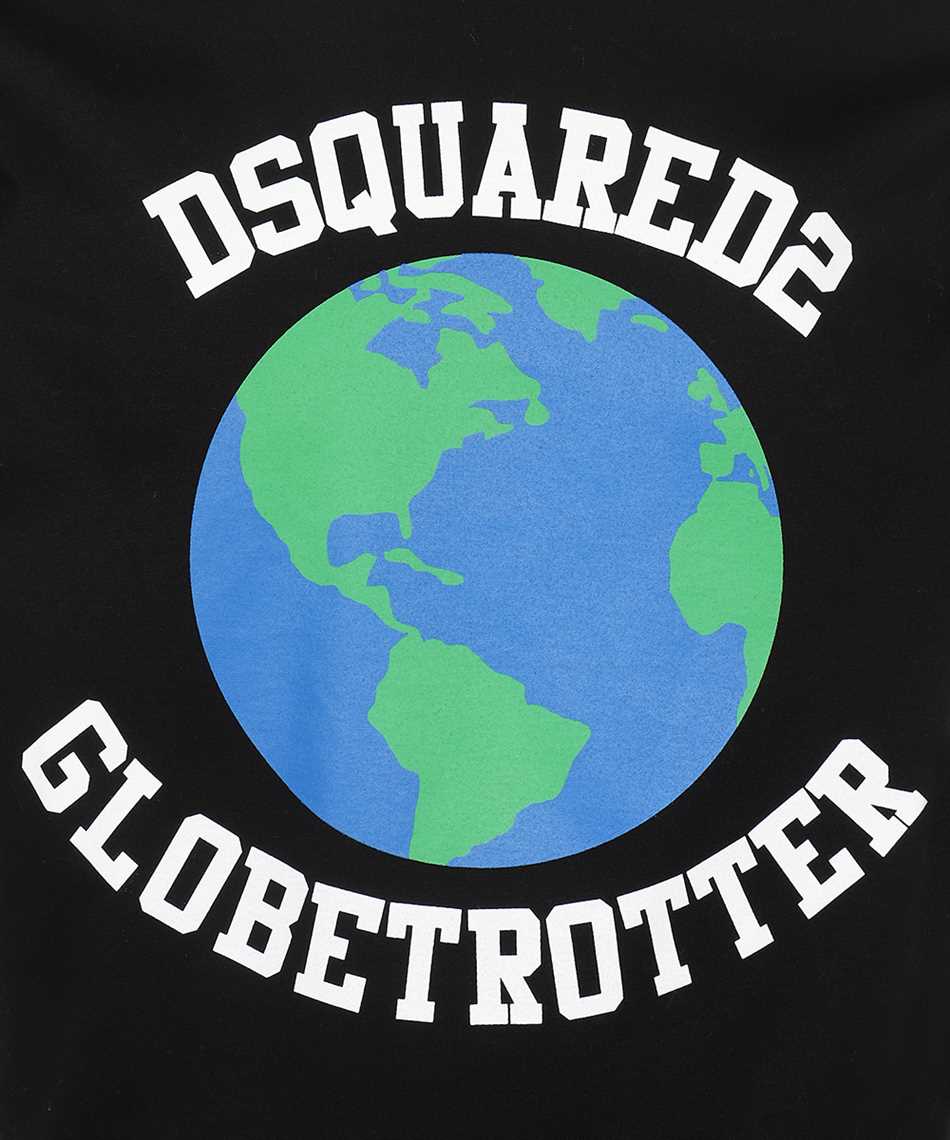 Dsquared2 Printed cotton T-shirt Zwart