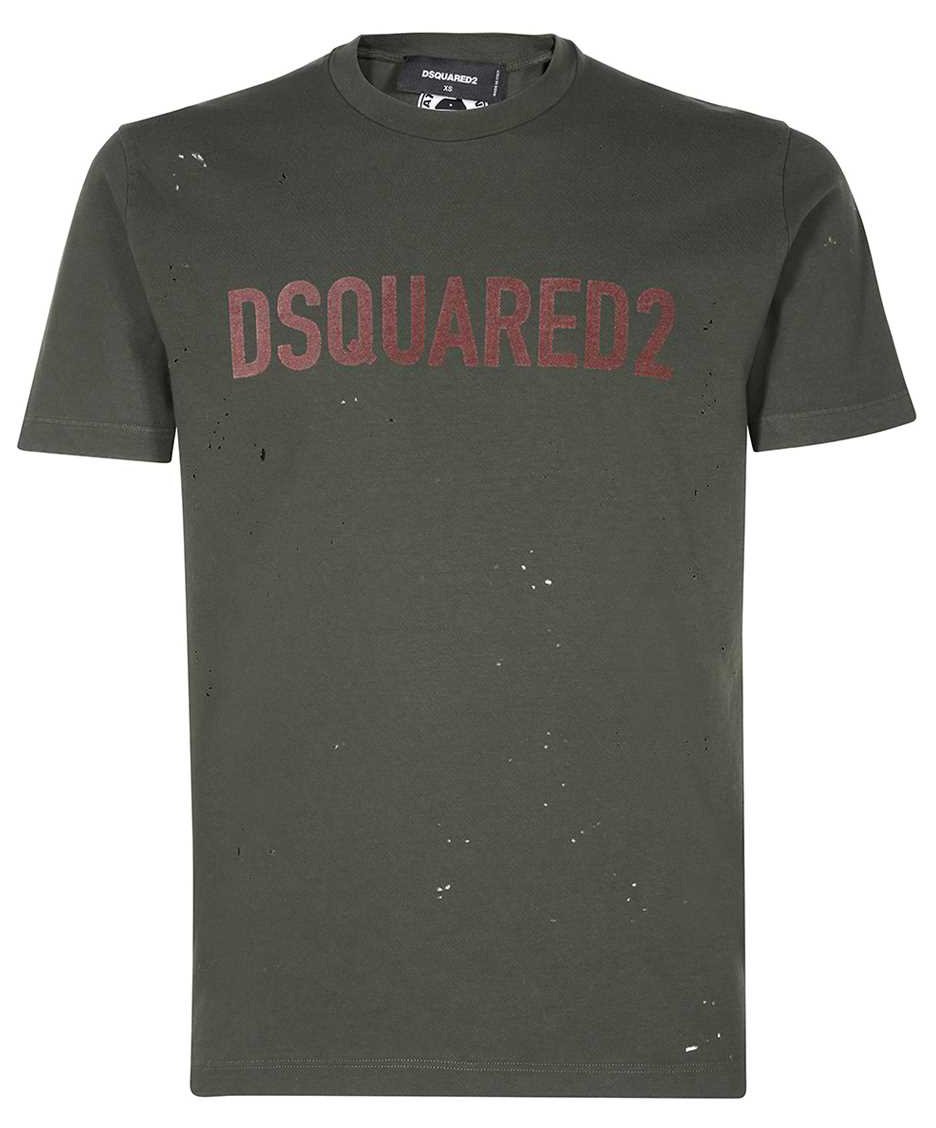 Dsquared2 Logo cotton t-shirt Groen