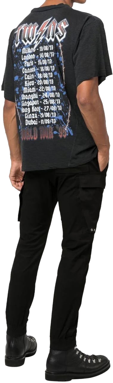 Dsquared2 Iron Logo Printed T-shirt Grijs