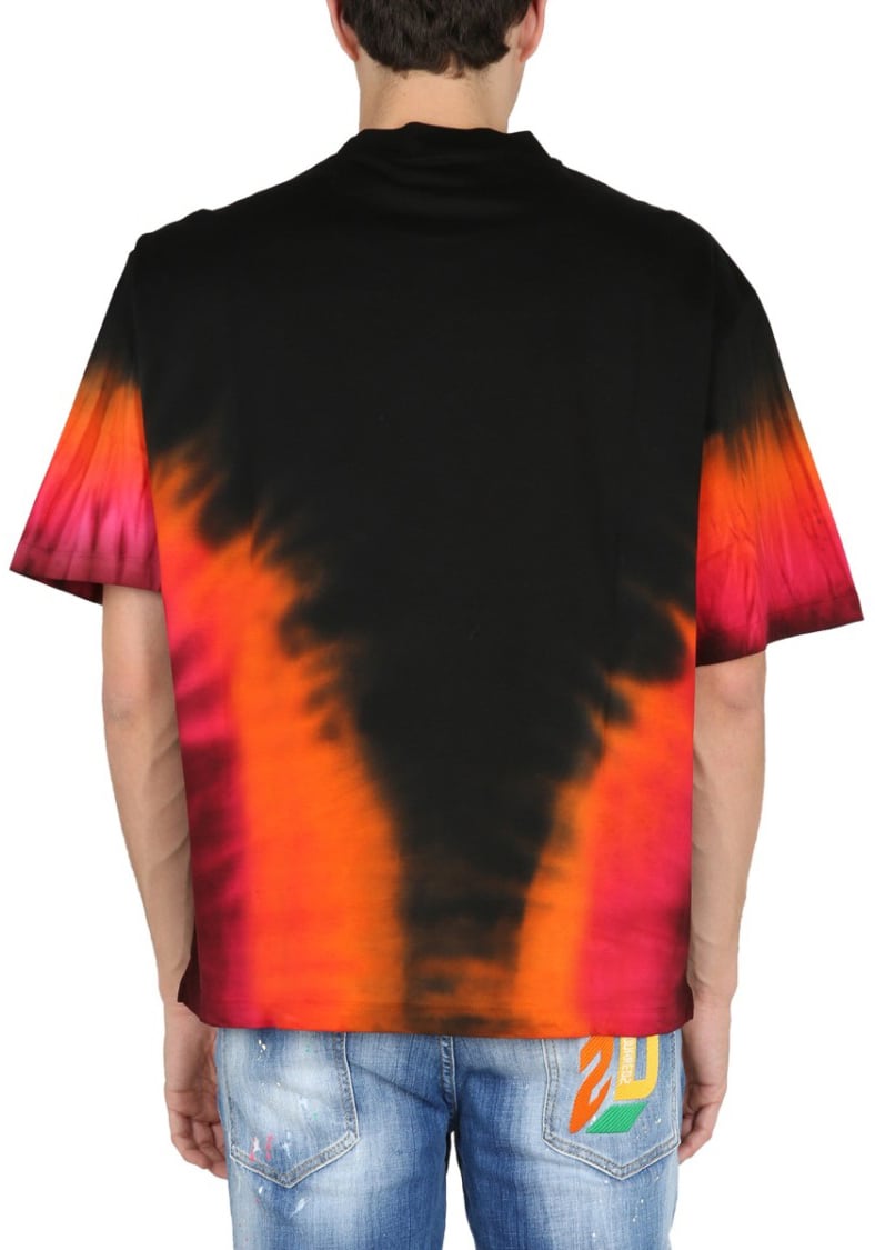 Dsquared2 "D2 Flame" T-Shirt Zwart