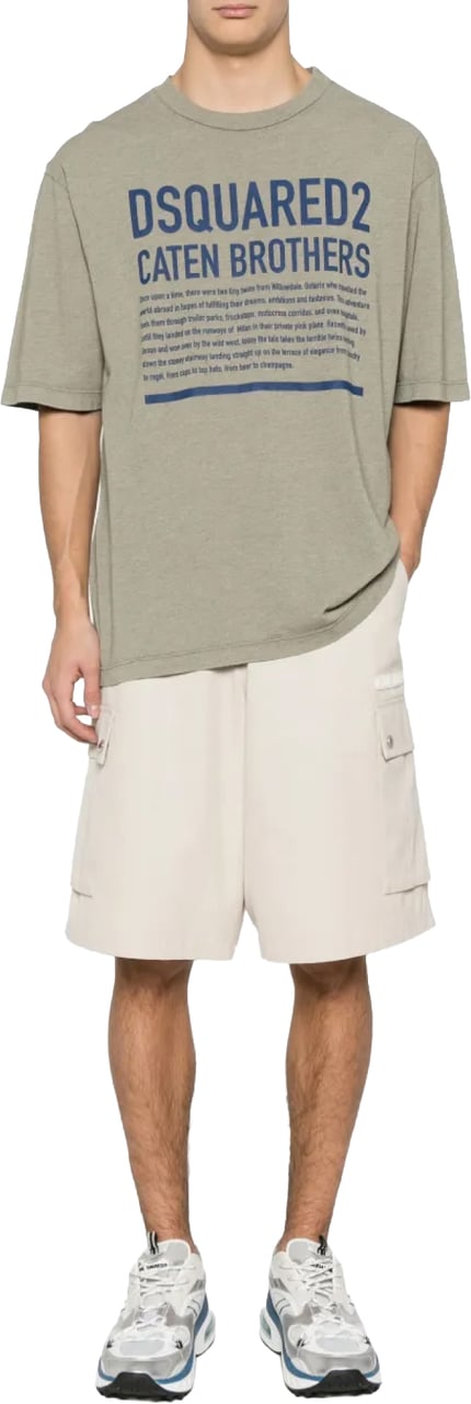 Dsquared2 Loose Fit Logo T-shirt Groen