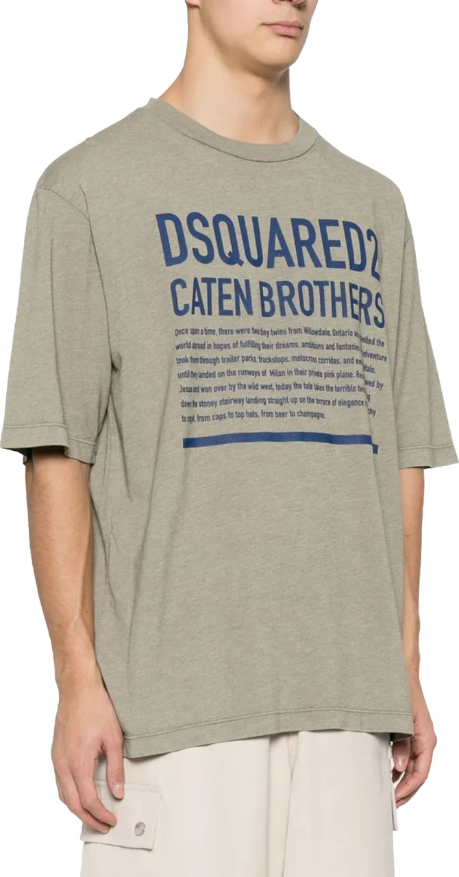 Dsquared2 Loose Fit Logo T-shirt Groen