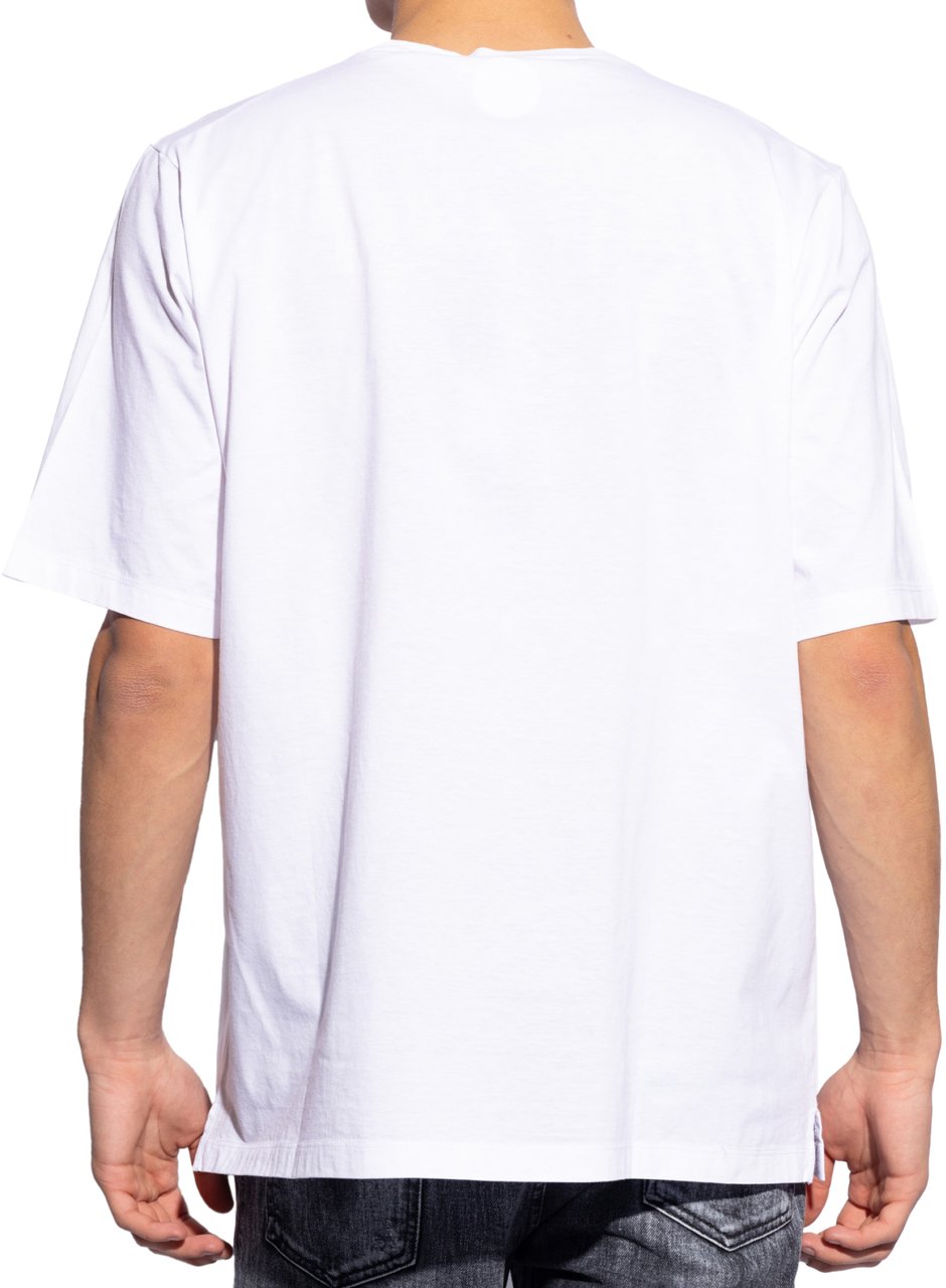 Dsquared2 Skater Fit Canadian Village Logo T-shirt Wit