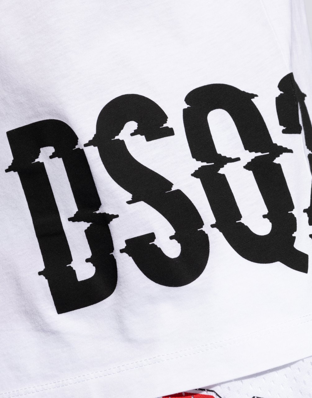 Dsquared2 Cool Fit Dsq2 Logo T-shirt Wit
