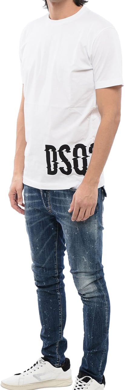 Dsquared2 Cool Fit Dsq2 Logo T-shirt Wit