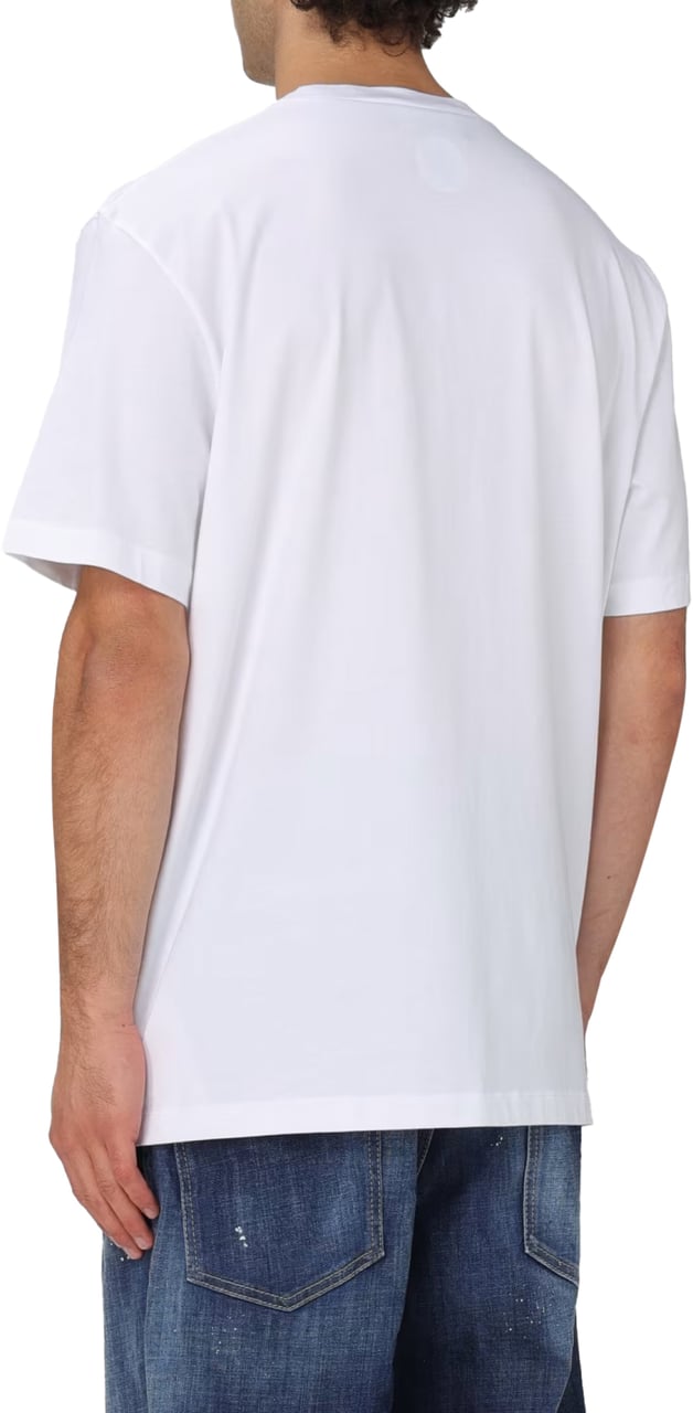 Dsquared2 Bear Logo Regular Fit T-shirt Wit
