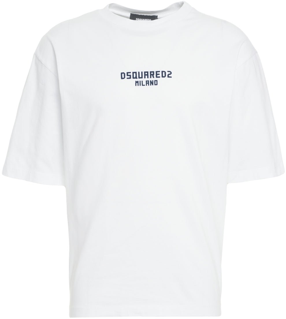 Dsquared2 Oversize T-shirt with logo print Wit