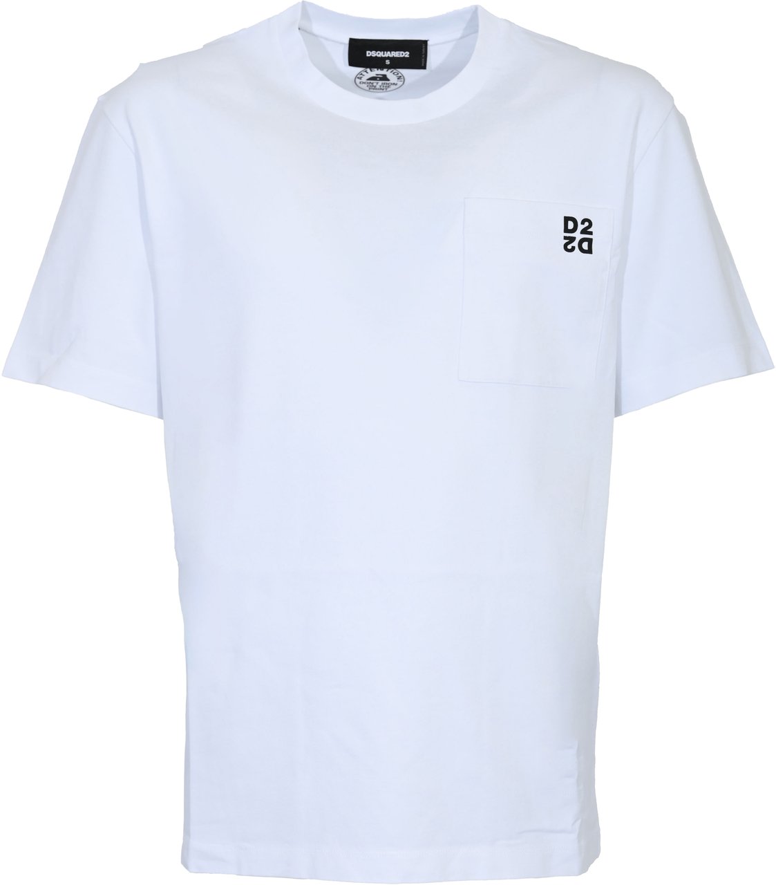 Dsquared2 T-Shirts And Polos Whiteblack Zwart