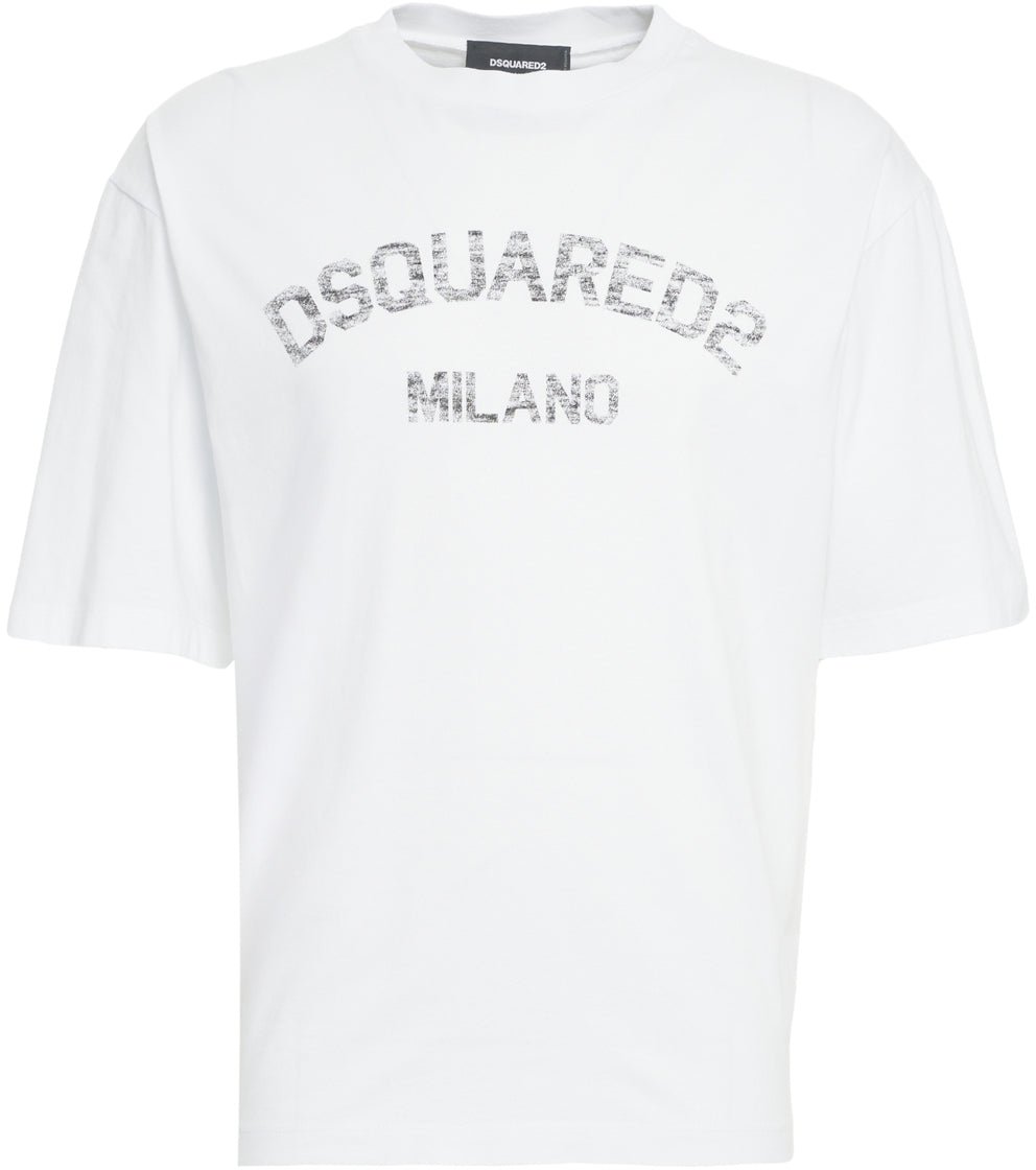 Dsquared2 T-shirt with logo print Wit