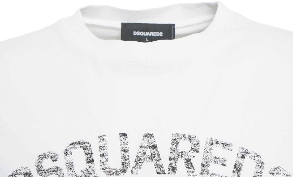 Dsquared2 T-shirt with logo print Wit
