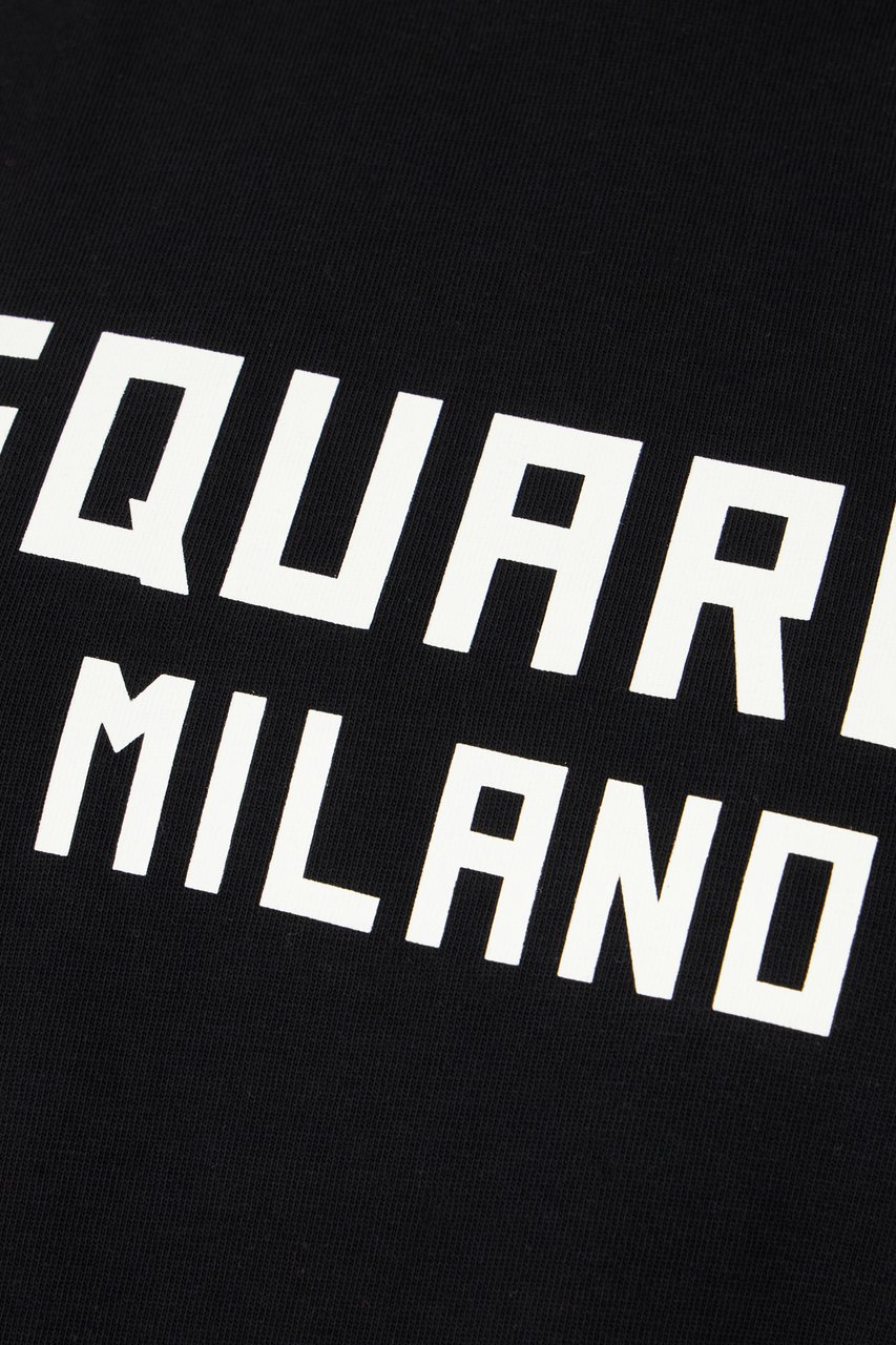 Dsquared2 Dsquared2 Black cotton t-shirt Zwart