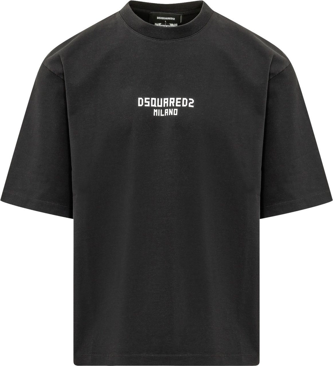 Dsquared2 T-shirt Loose Fit con Stampa Logo Zwart