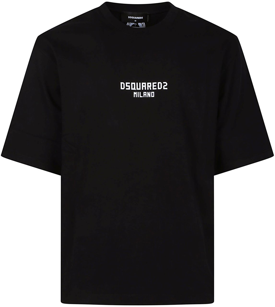 Dsquared2 Logo Print Loose Fit T-shirt Black Zwart
