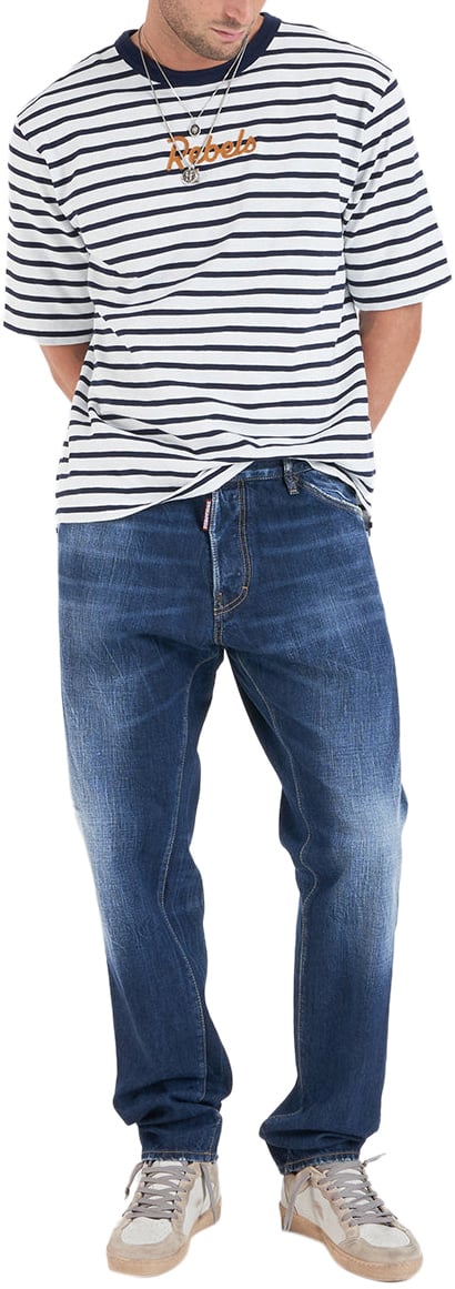 Dsquared2 Striped t-shirt Wit