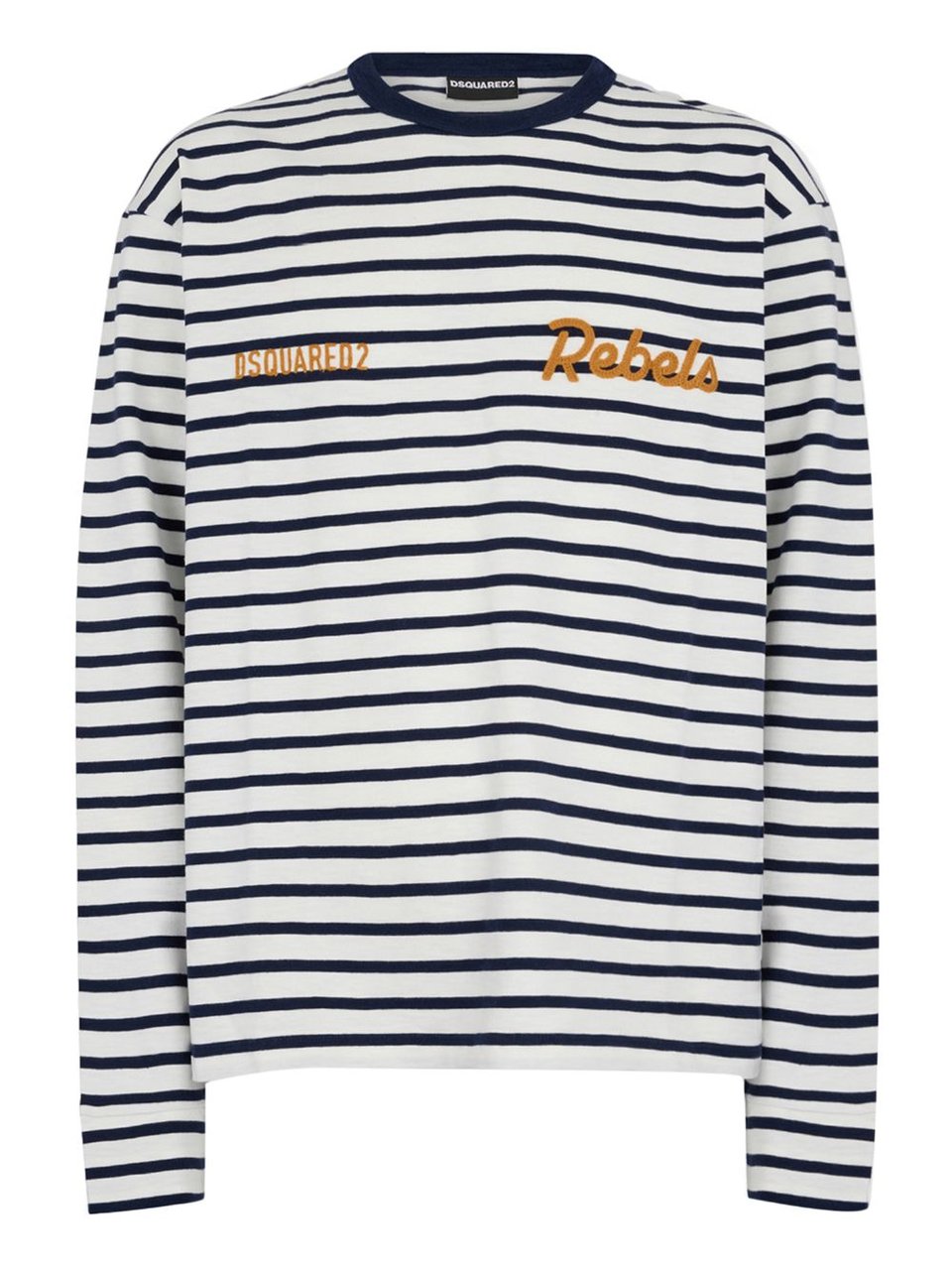 Dsquared2 T-Shirts And Polos White/ Marine Divers