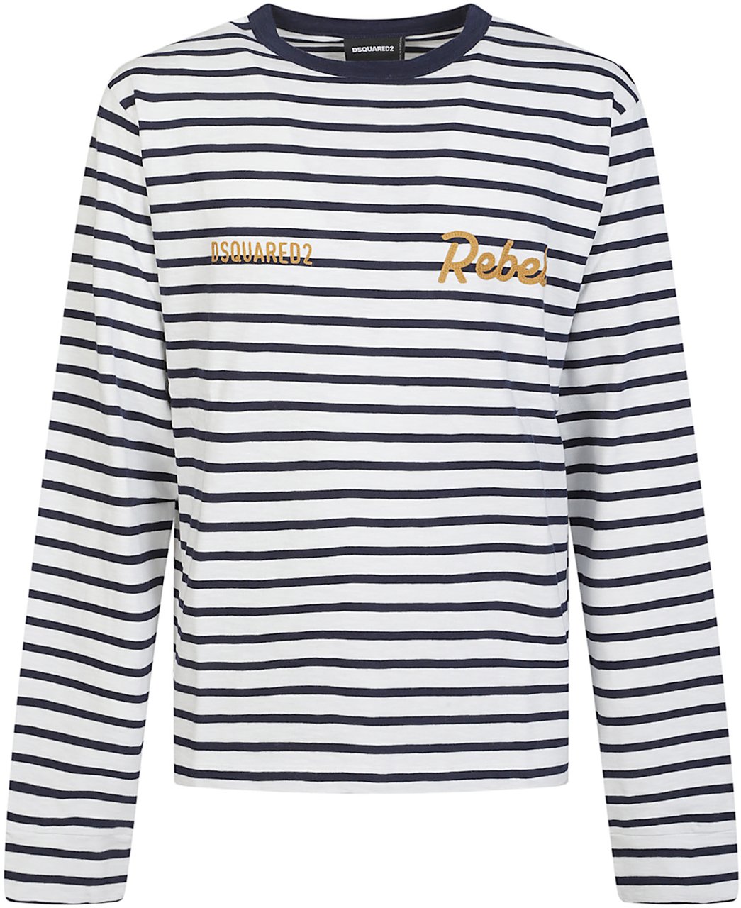 Dsquared2 Long Sleeve Loose Fit T-shirt White Wit