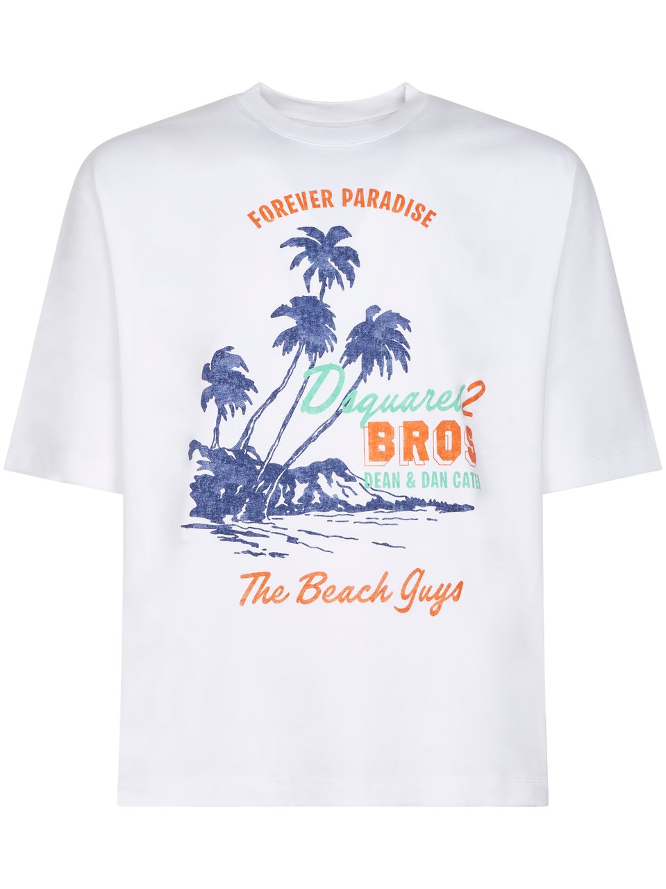 Dsquared2 Vintage Graphic Print Short-Sleeve T-Shirt Wit