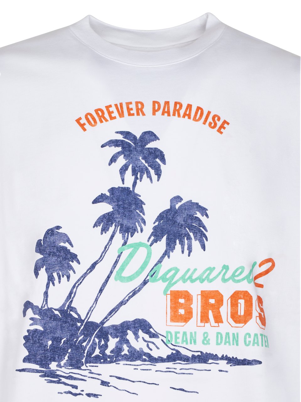 Dsquared2 Vintage Graphic Print Short-Sleeve T-Shirt Wit