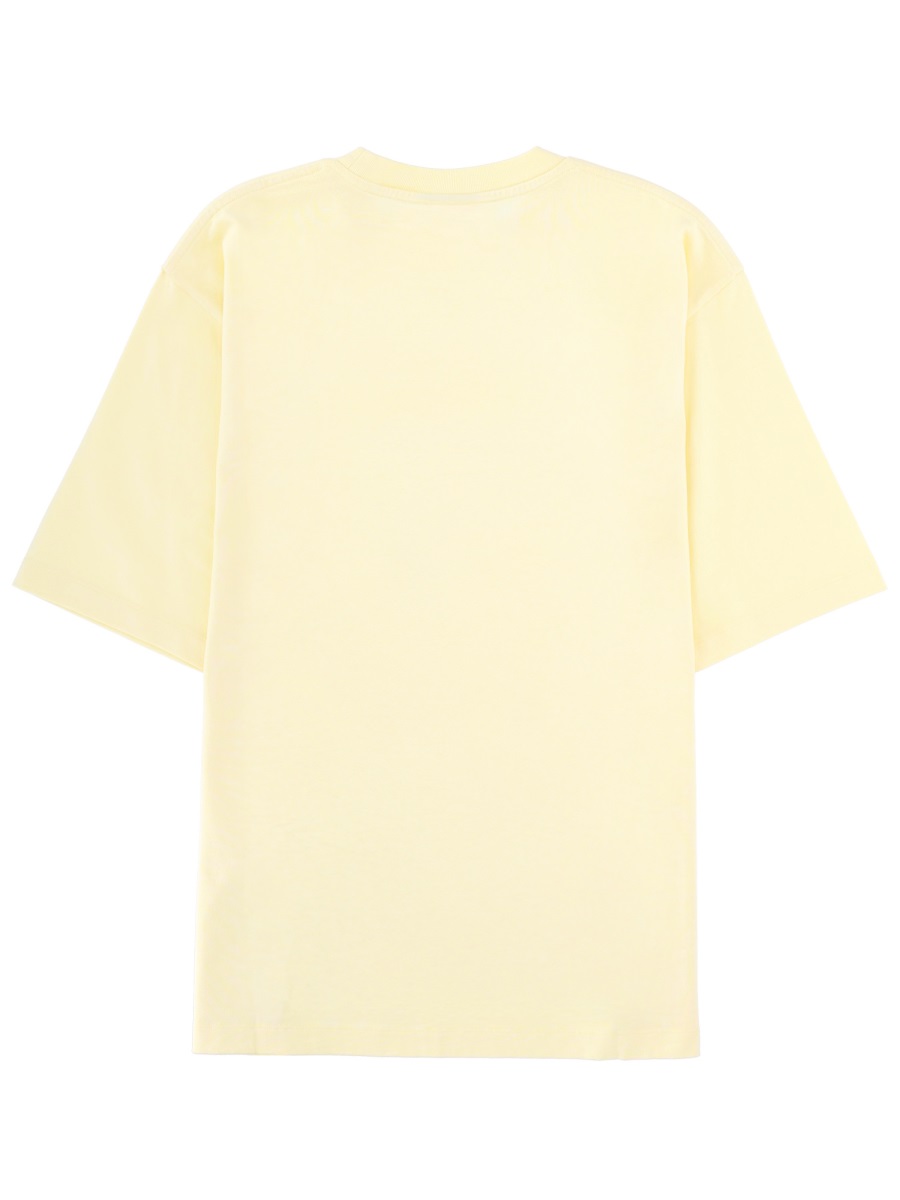 Dsquared2 Pastel Yellow Summer Vintage Graphic T-Shirt Neutraal