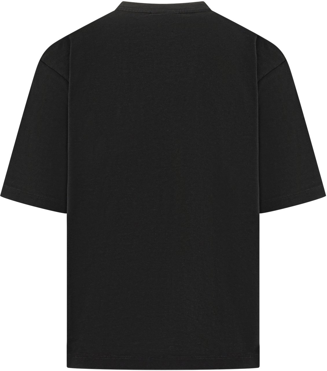 Dsquared2 T-shirt con Tasca in Denim Logo Zwart