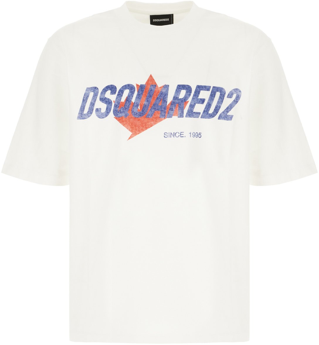 Dsquared2 White cotton t-shirt Wit