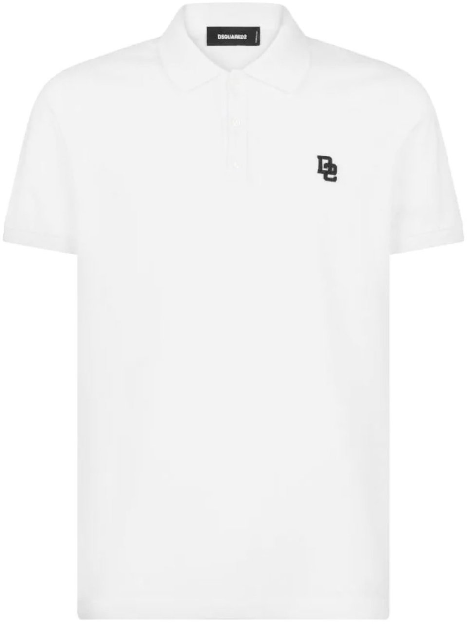 Dsquared2 Tennis Fit D2 Logo Polo Shirt Wit