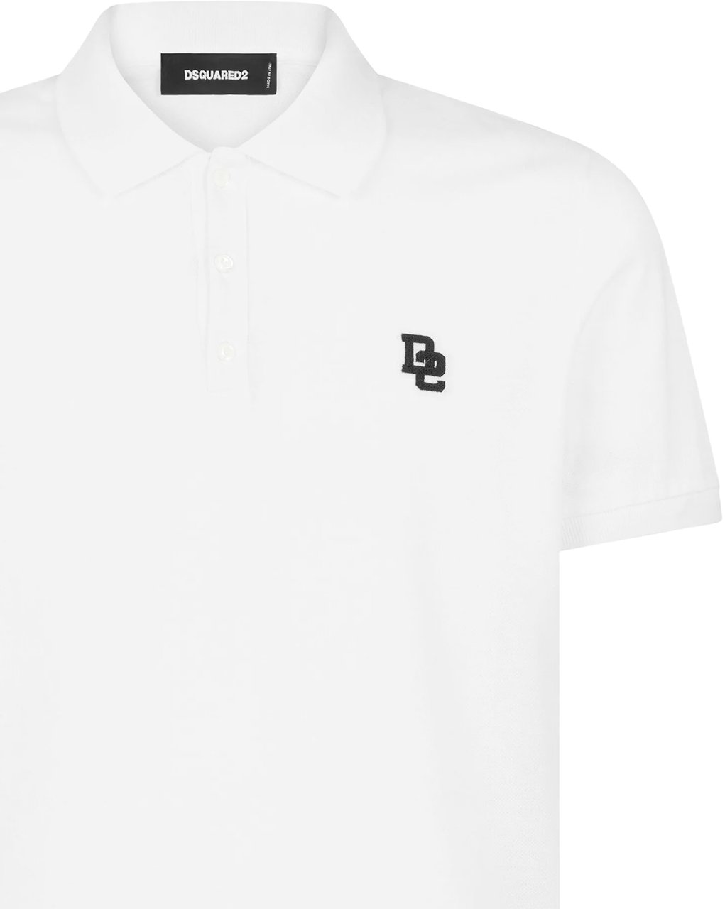 Dsquared2 Tennis Fit D2 Logo Polo Shirt Wit