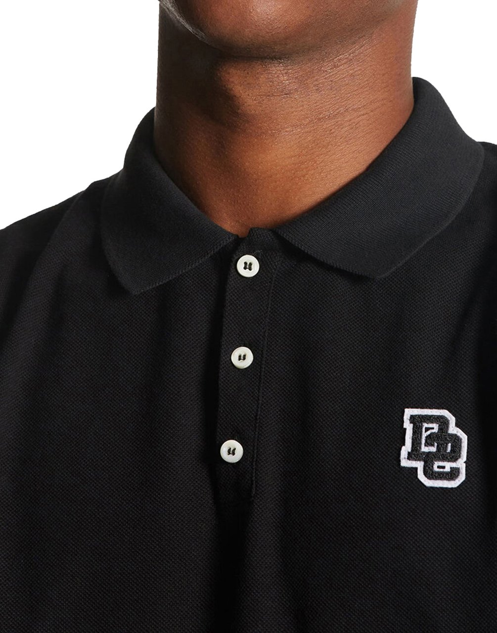 Dsquared2 Tennis Fit D2 Logo Polo Shirt Zwart