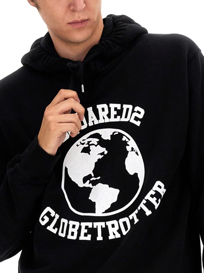 Dsquared2 Globetrotter Sweatshirt Zwart