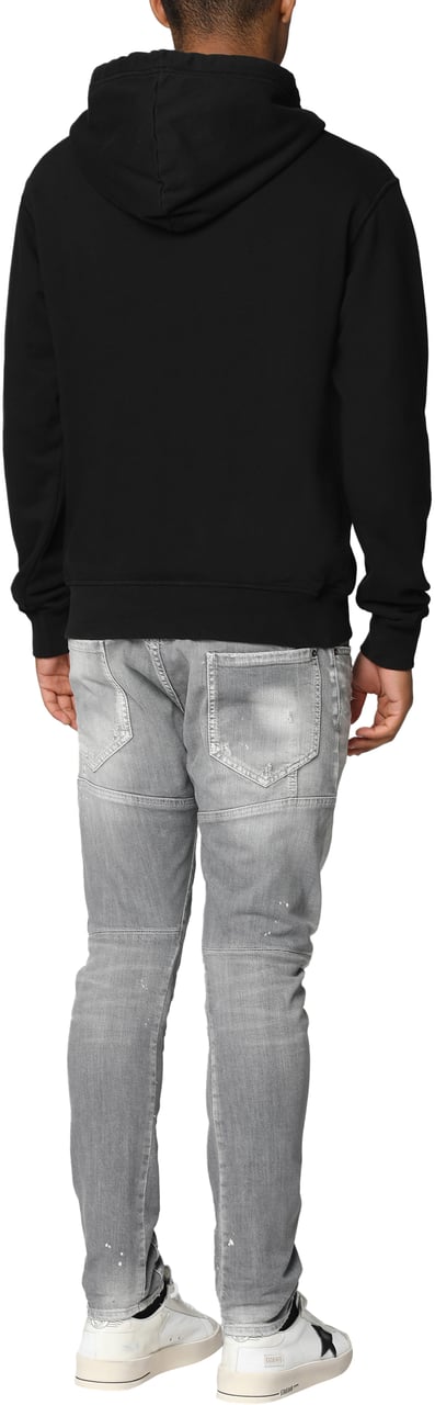 Dsquared2 Logo print hoodie Zwart
