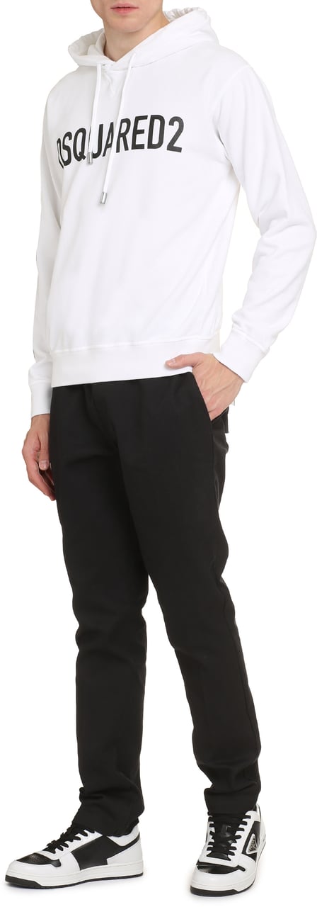 Dsquared2 Cotton hoodie Wit