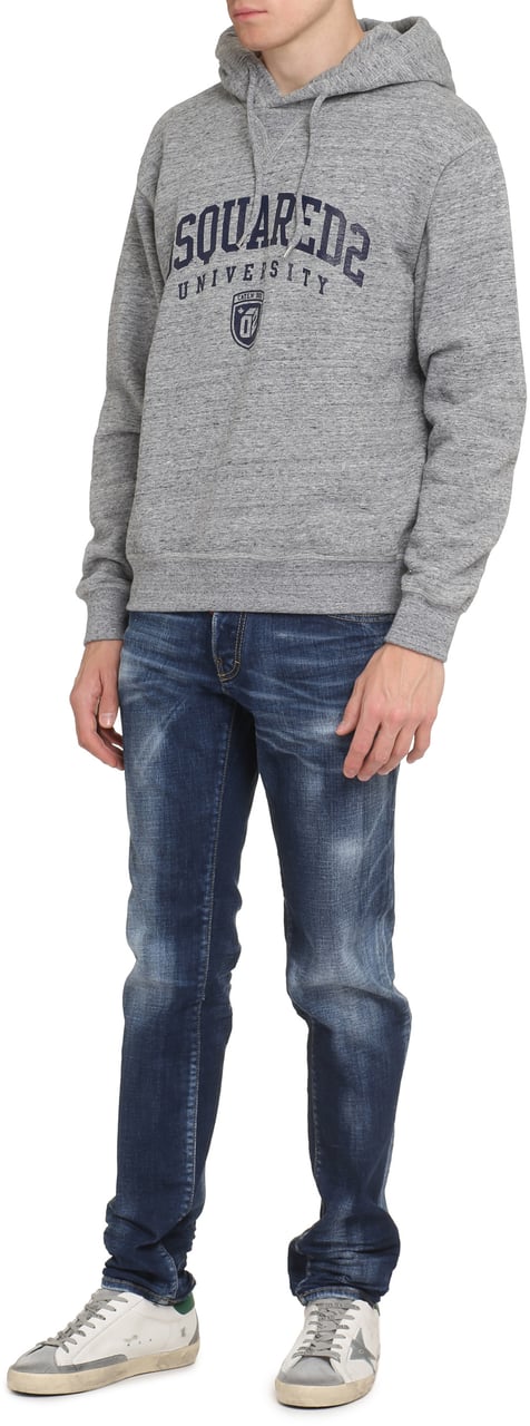 Dsquared2 Logo print hoodie Grijs