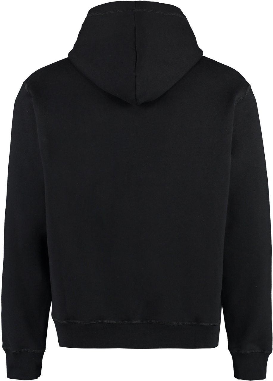 Dsquared2 Cotton hoodie Zwart