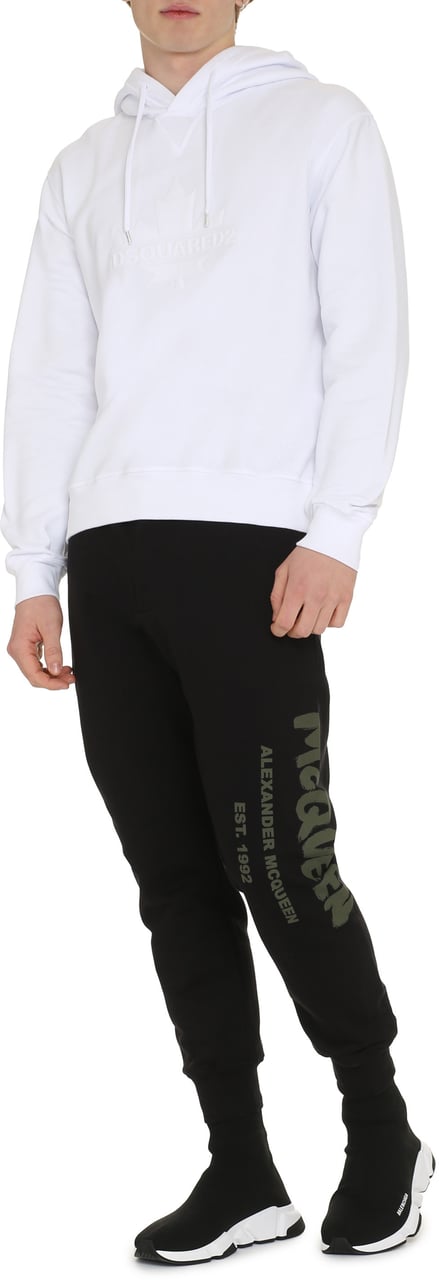 Dsquared2 Cotton hoodie Wit