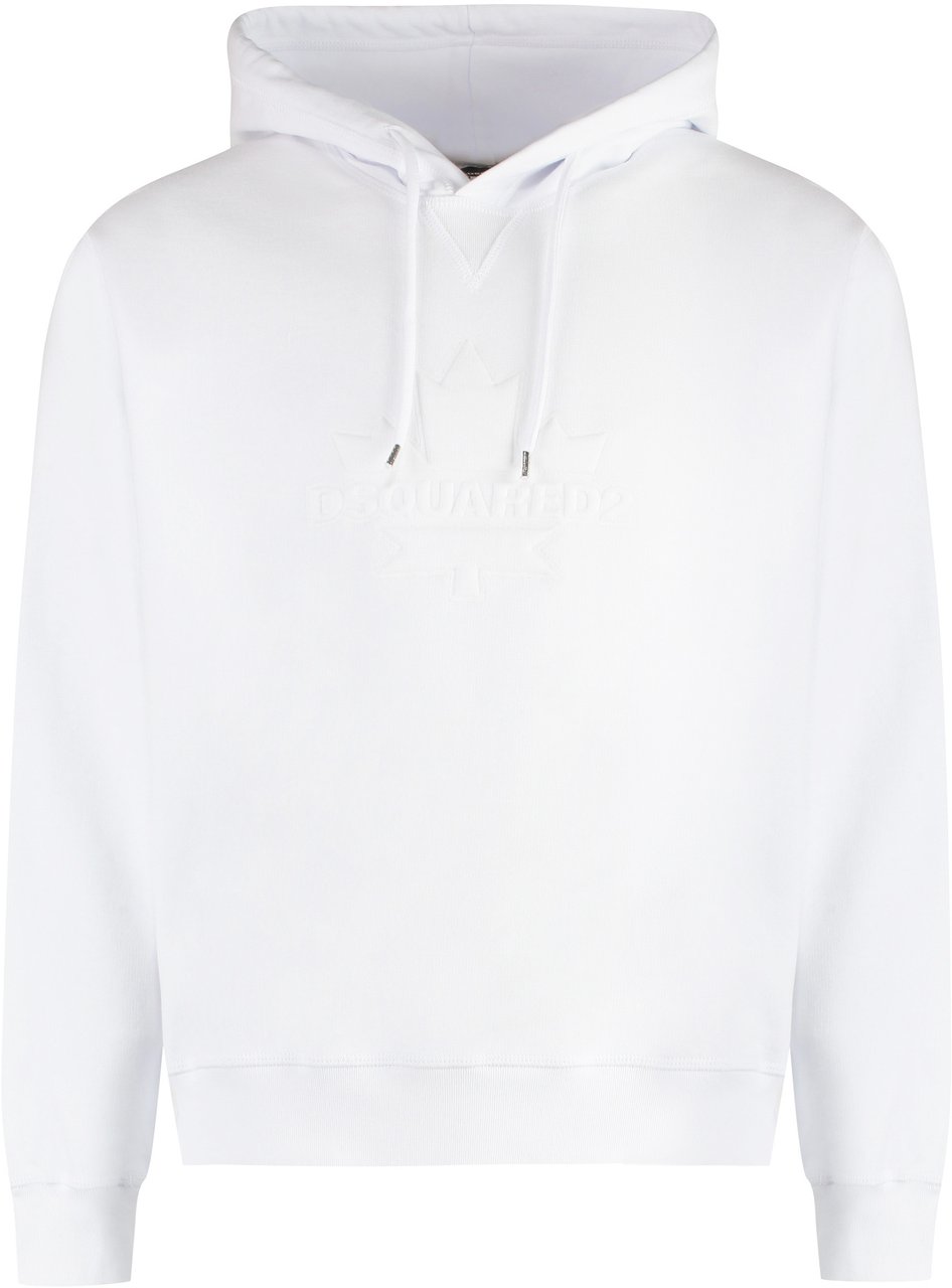 Dsquared2 Cotton hoodie Wit