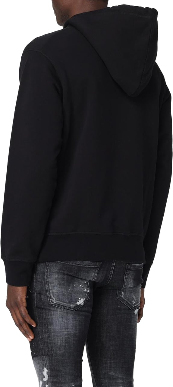 Dsquared2 College League Logo Cool Fit Hoodie Zwart