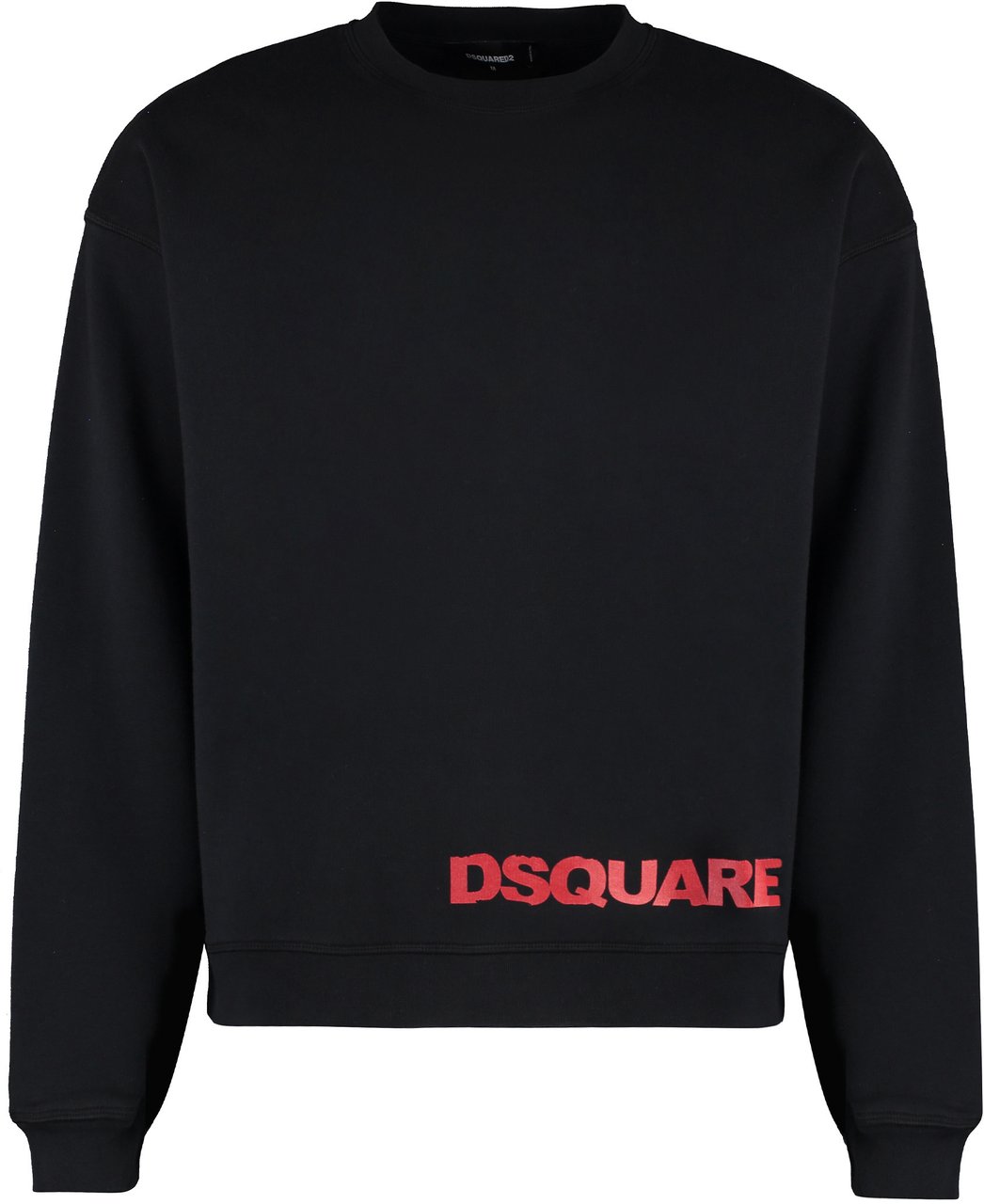 Dsquared2 Logo detail cotton sweatshirt Zwart