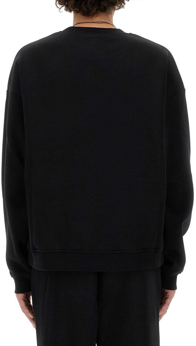 Dsquared2 Black Sweatshirt With Crew Neckline Zwart